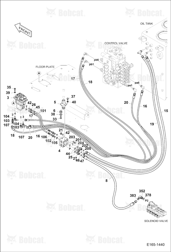 Pilot Piping (Ten)(Pedal Valve)