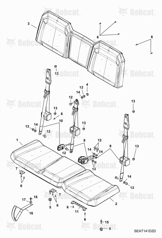 BODY, Seat Bench  AVW220001 & Above