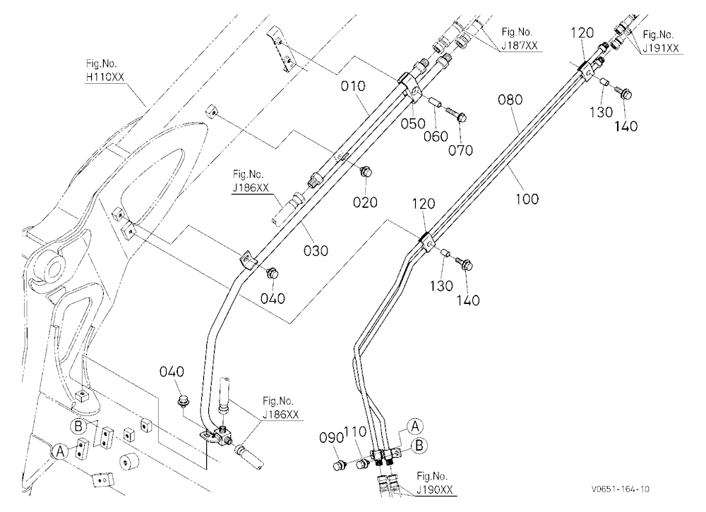 Oil Piping (Arm Cylinder)