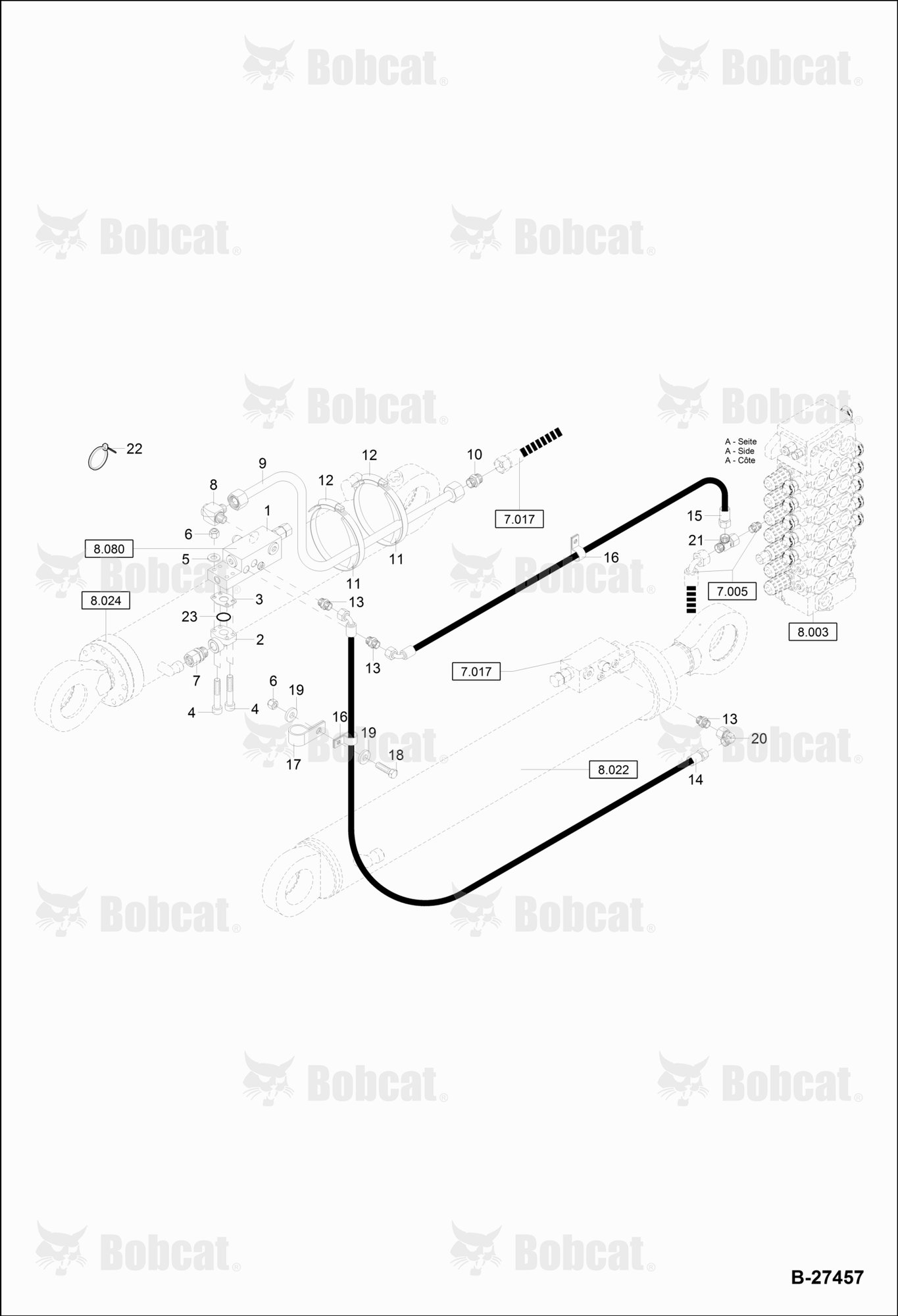 Hydraulic Installation -LOAD Holding Valve (Circular Boom)