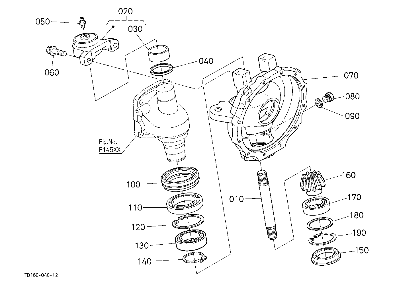 Front Axle Case Lh