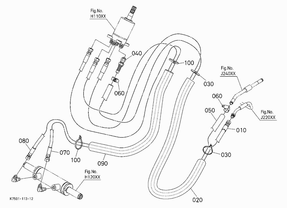 HYDRAULIC OIL LINE (STEERING)