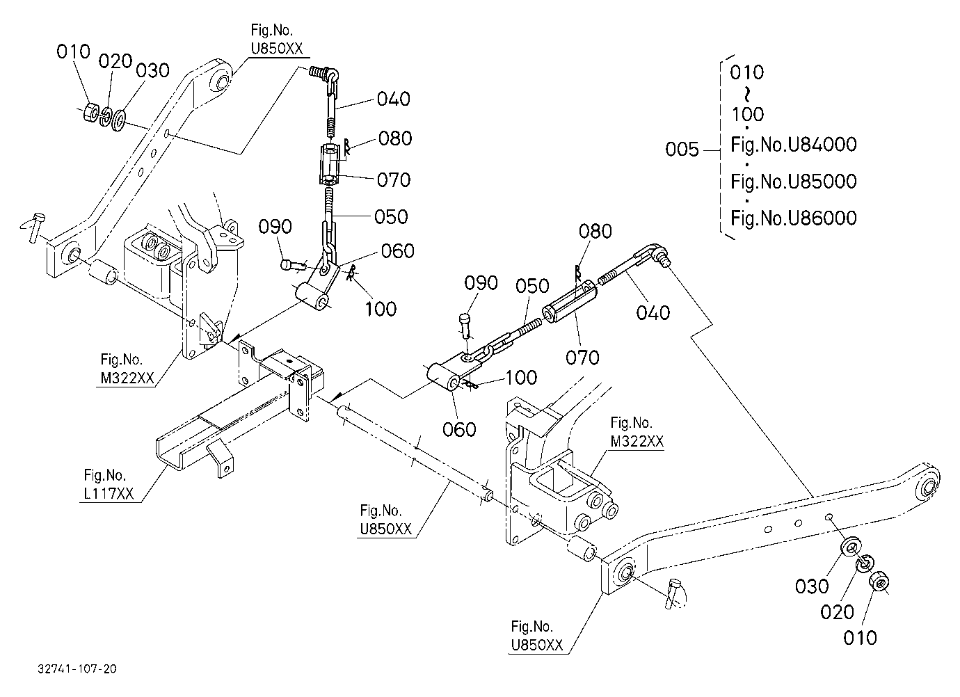 3-P Link Kit (Check Chain) (W/G No.B3941) [Option]