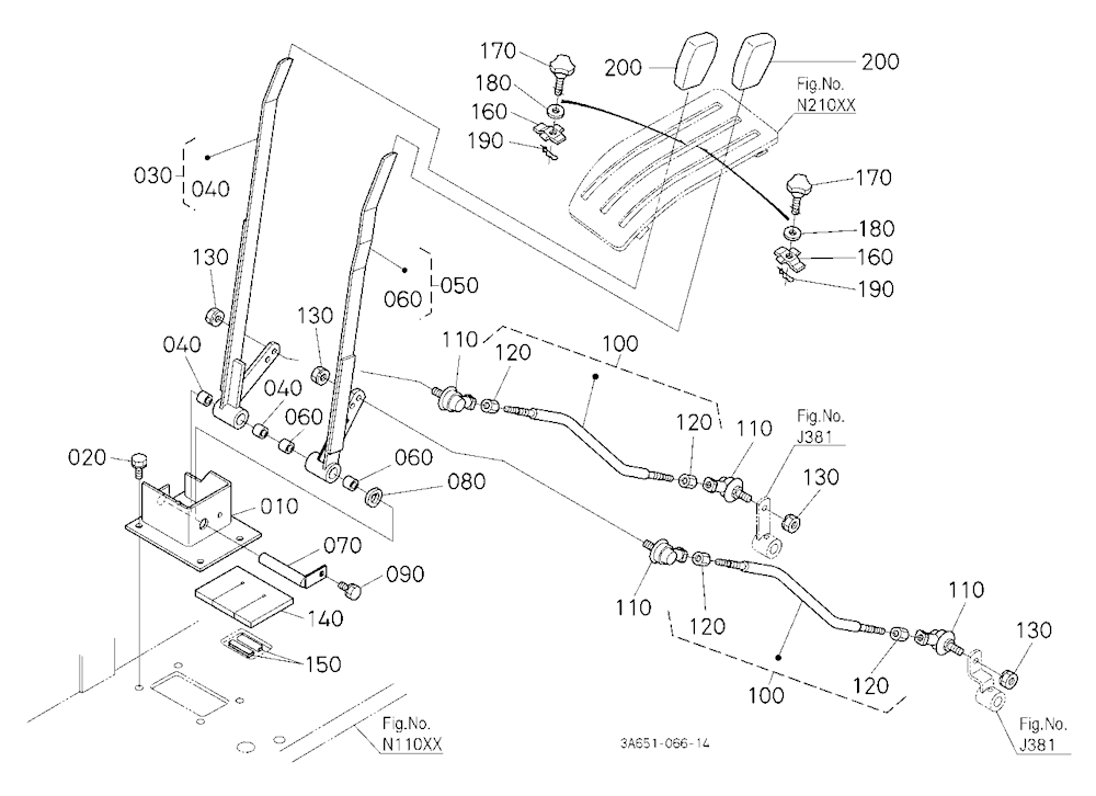 Draft And Position Control Lever