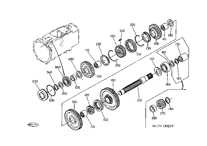 Counter Shaft [Synchro Mesh]