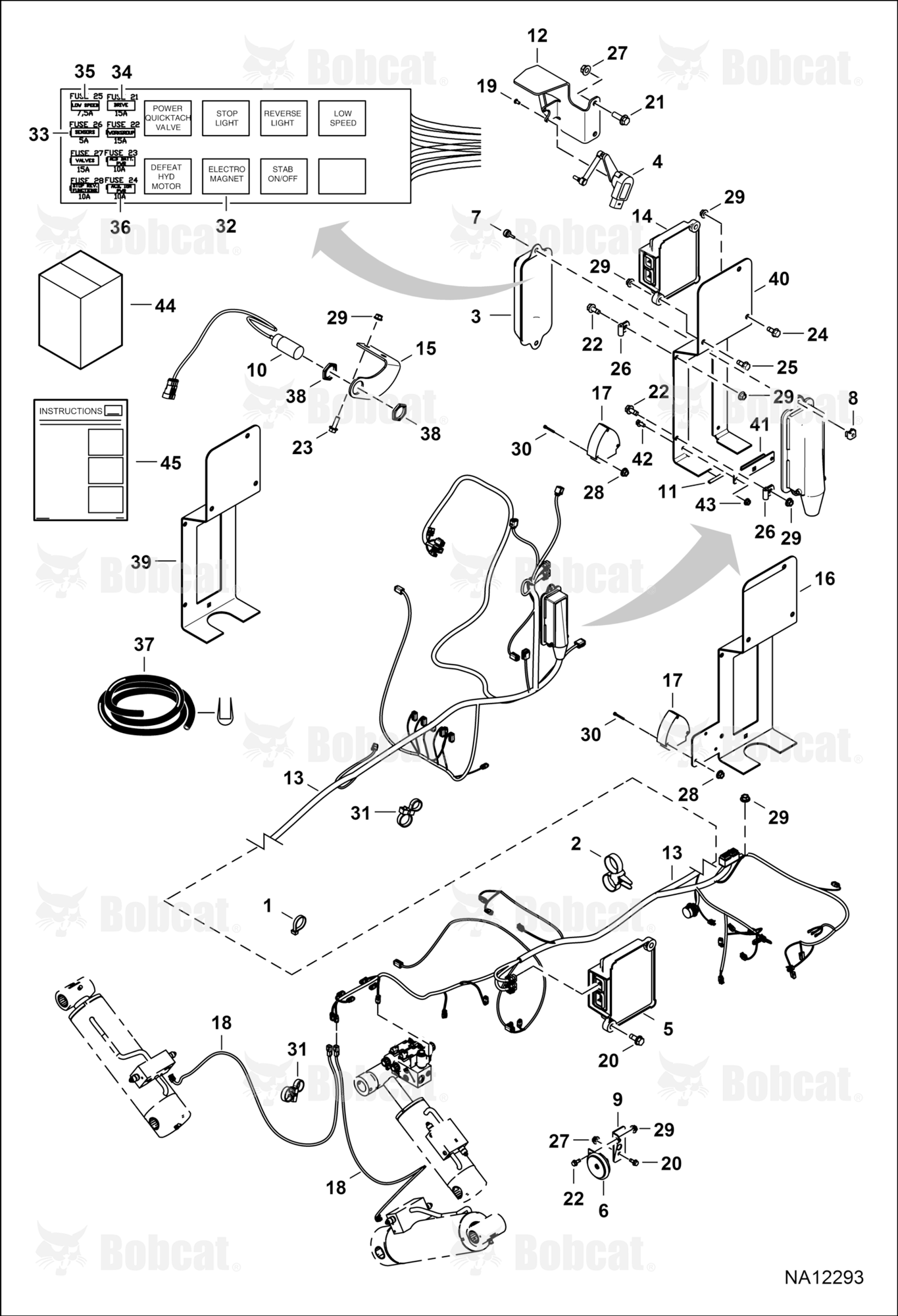 Frame Electrical Circuitry  B41A11001 - B41A16000, B41C11001 - B41C16000