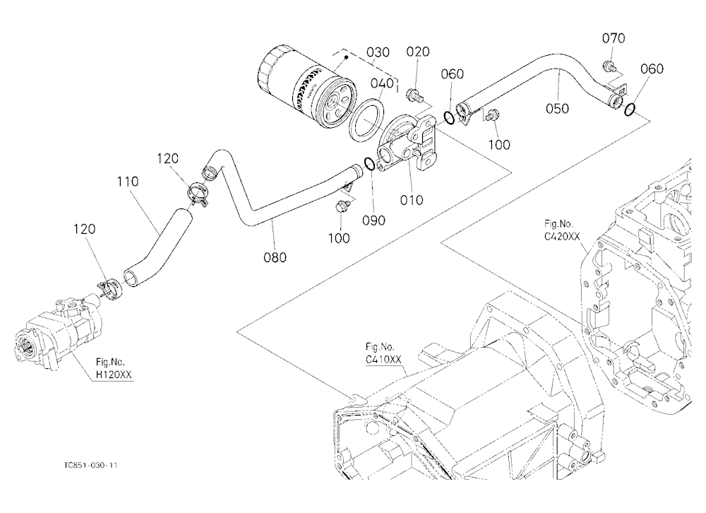 Hydraulic Oil Line (Inlet)