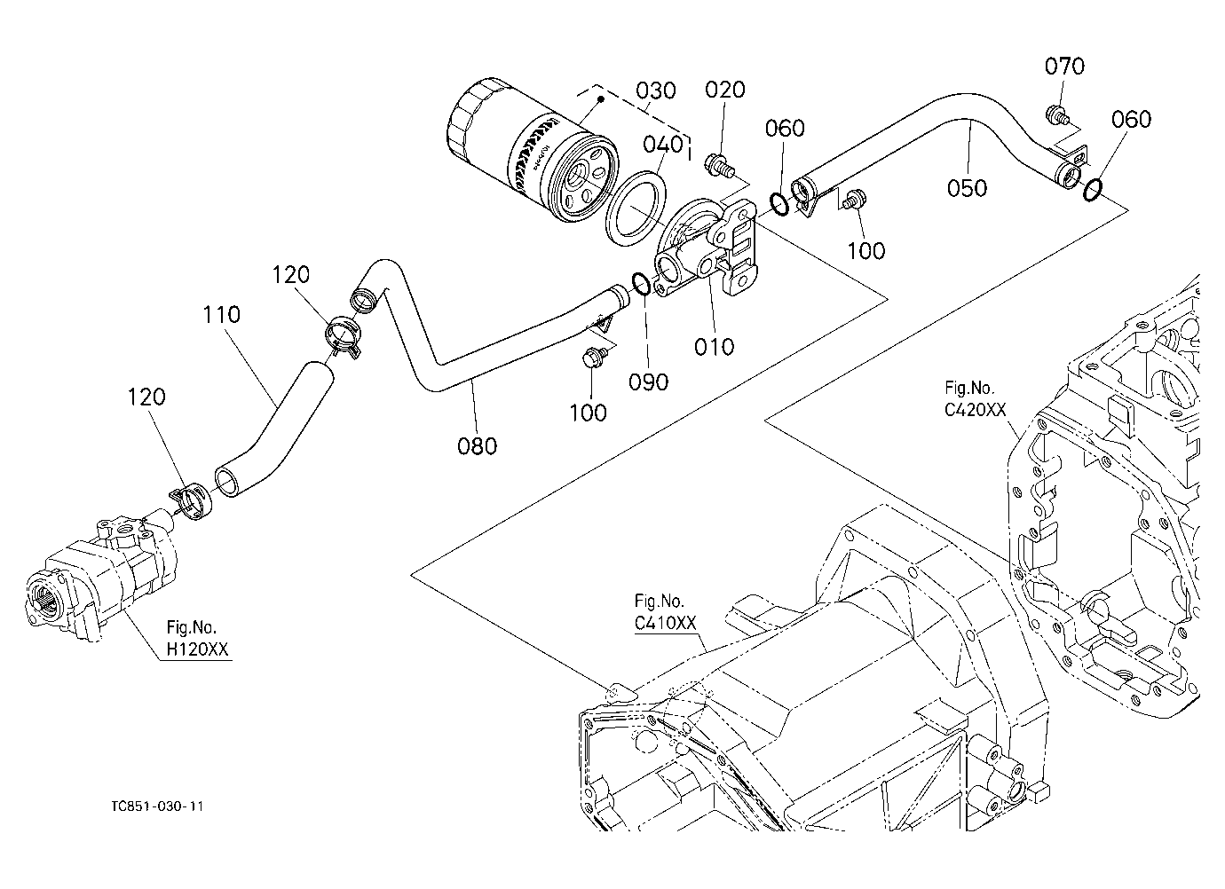 Hydraulic Oil Line (Inlet)