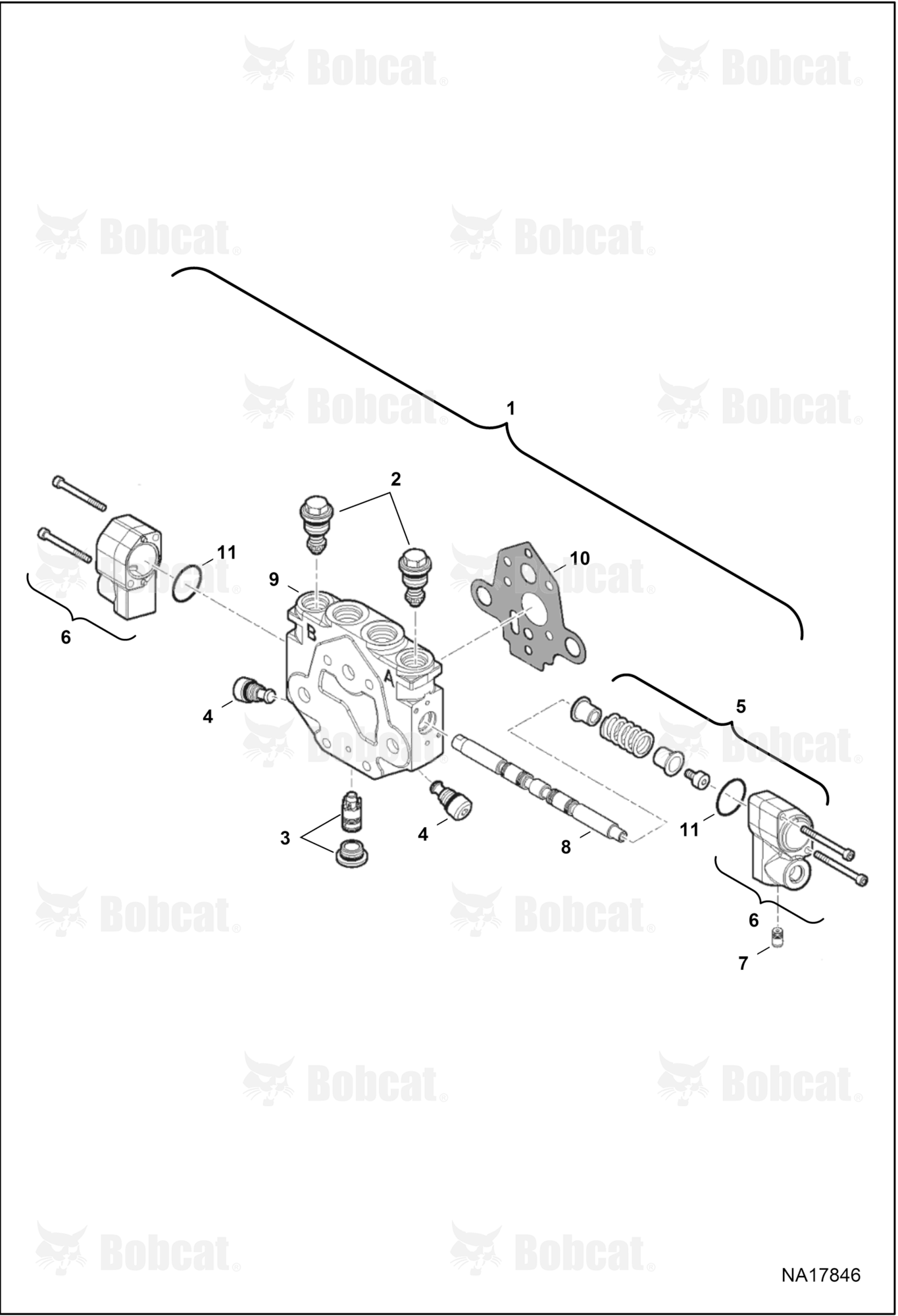 Hydraulic Control Valve (Boom Section)