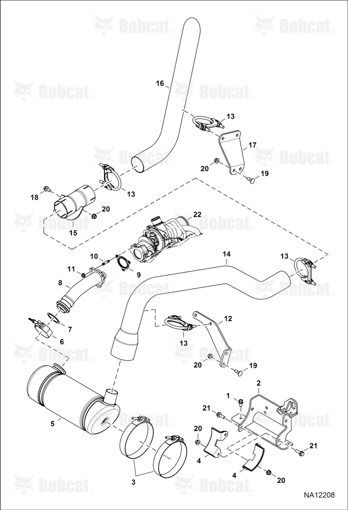 Engine & Attaching Parts (Exhaust System)