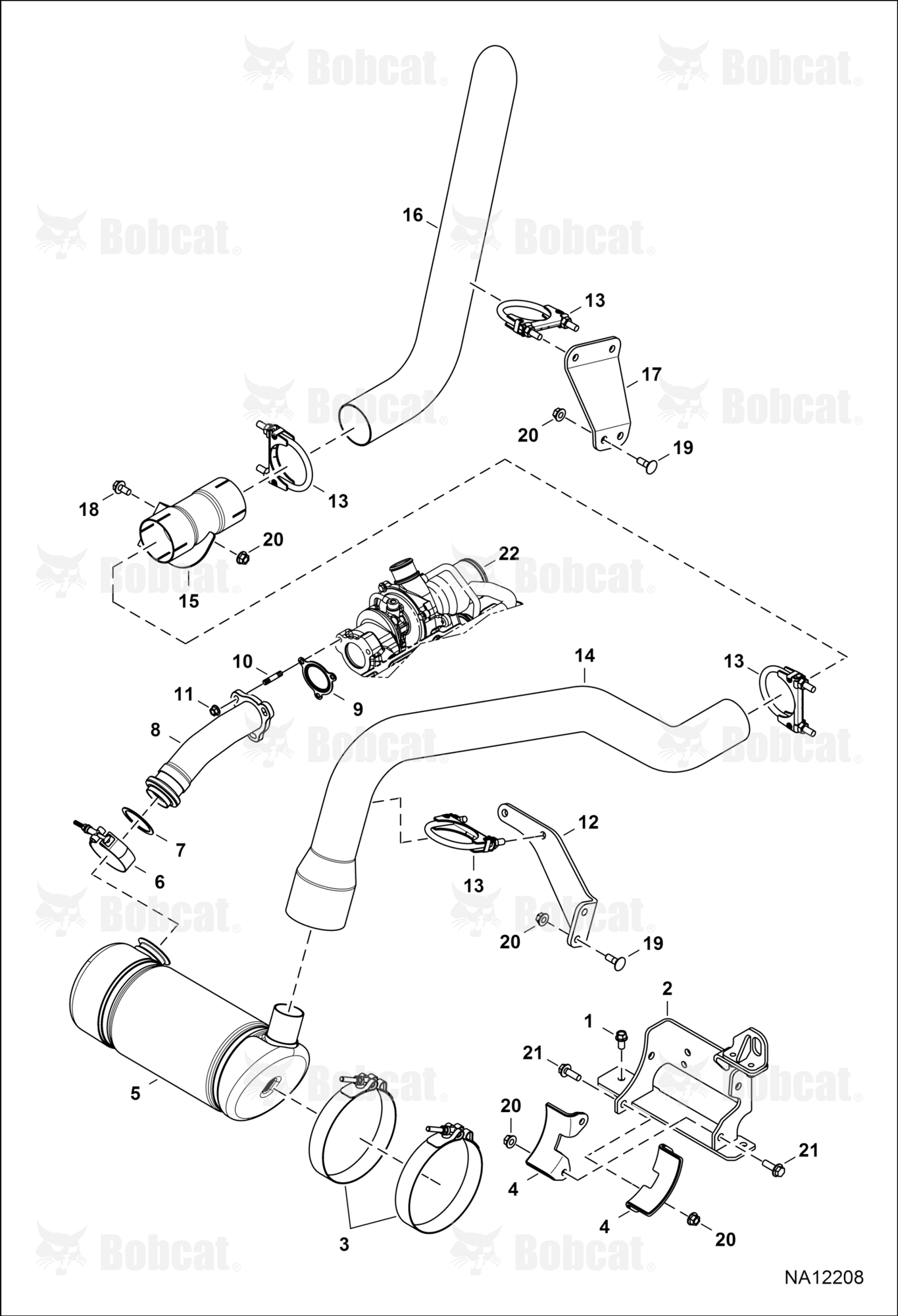 Engine & Attaching Parts (Exhaust System)