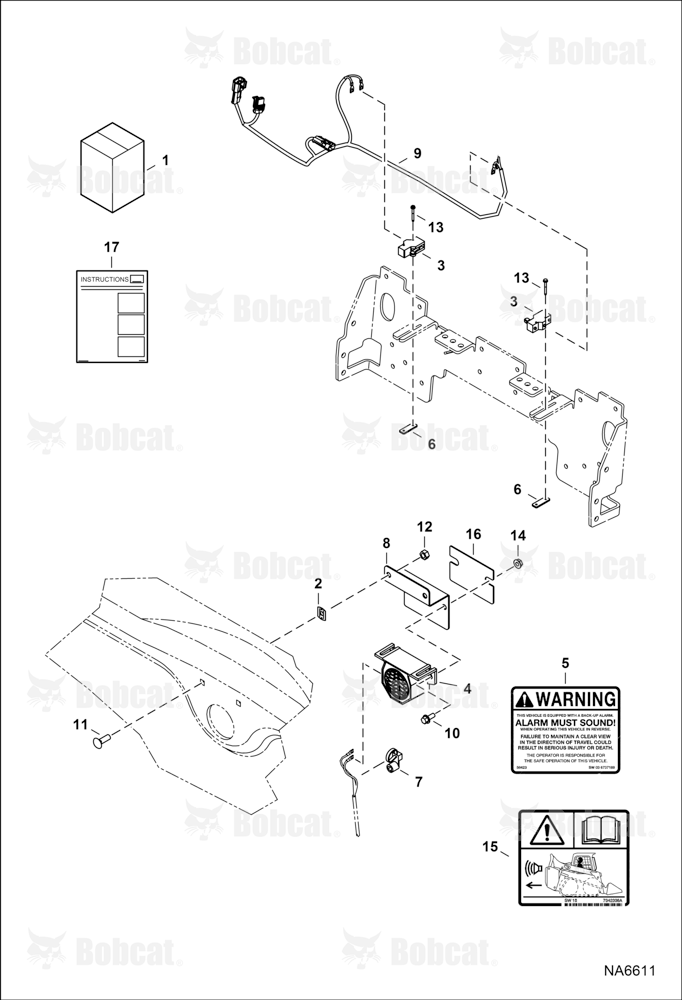 BACK-UP Alarm Kit (Manual Controls, AHC & ACS)