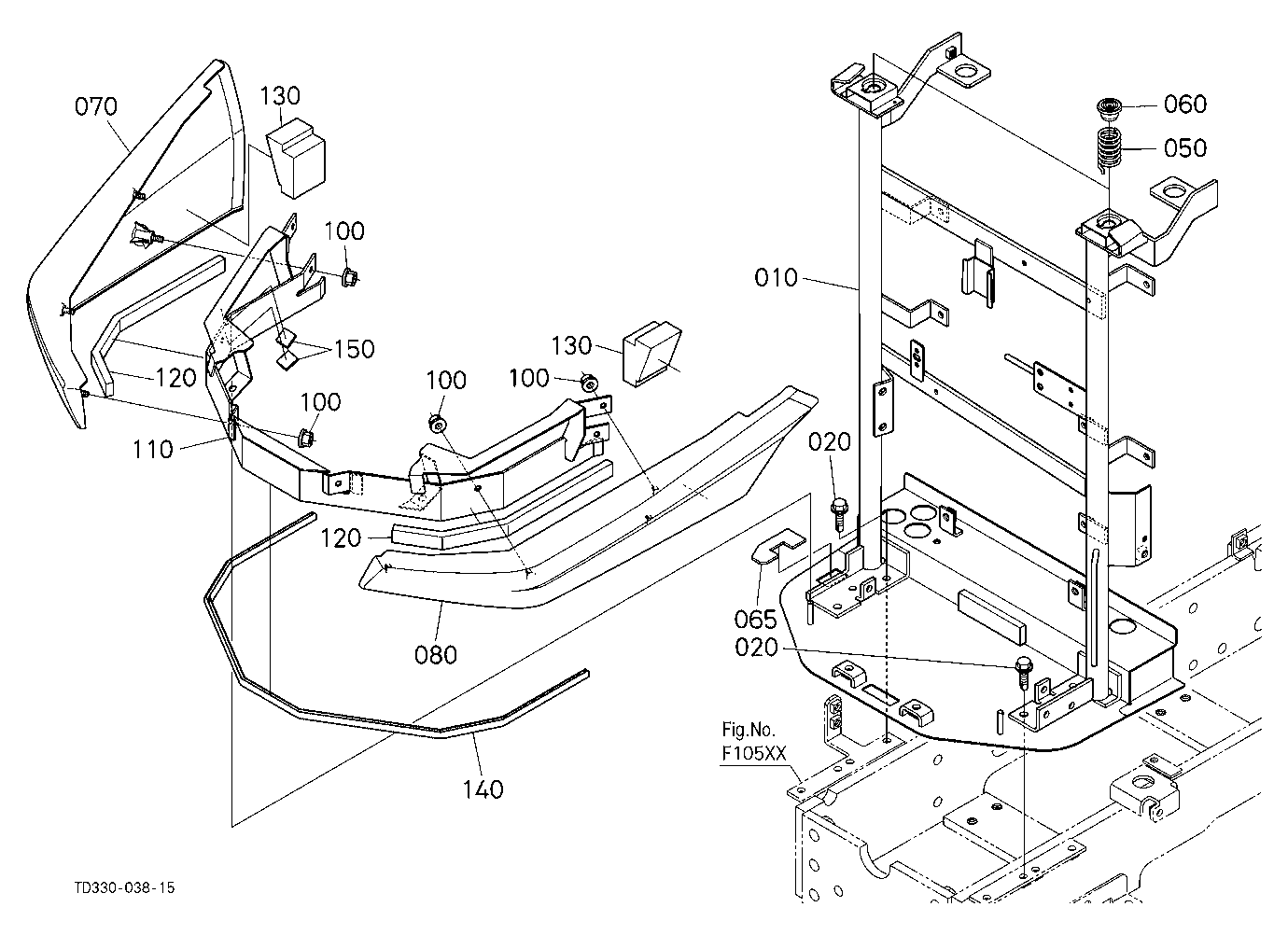 Hood (Bonnet) Front Support [New]