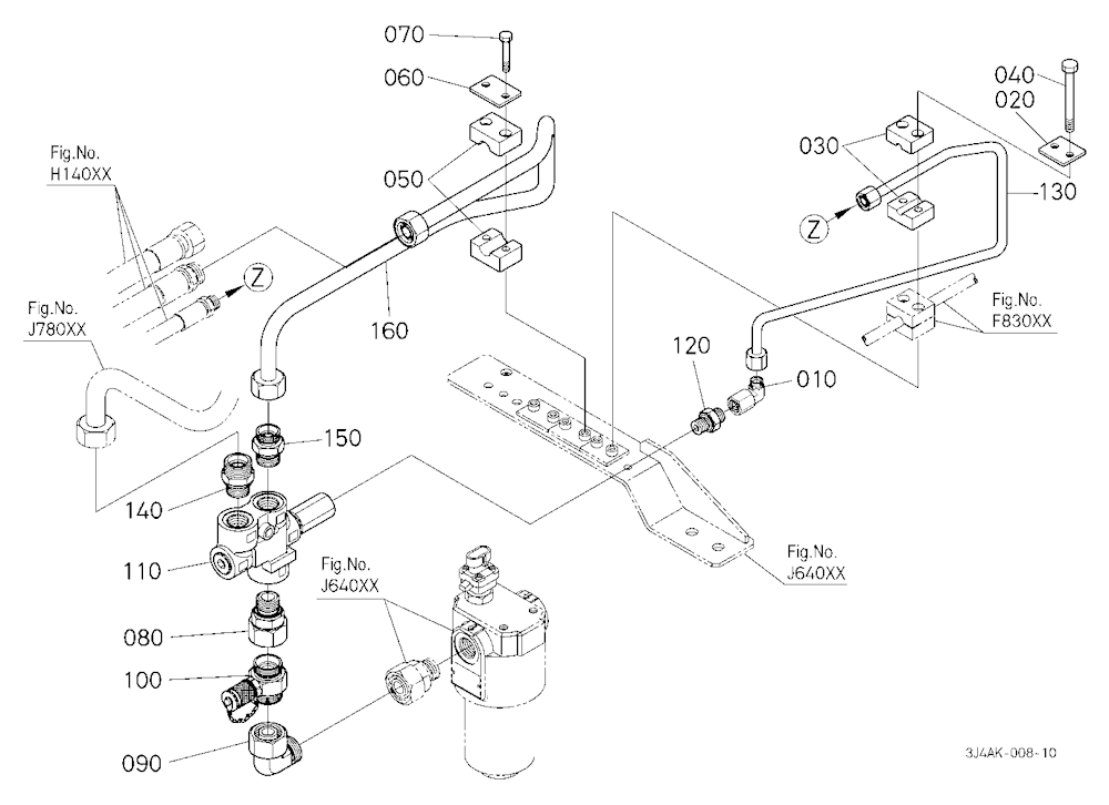 Hydraulic Oil Line (Steering Valve) [With Hydrauli
