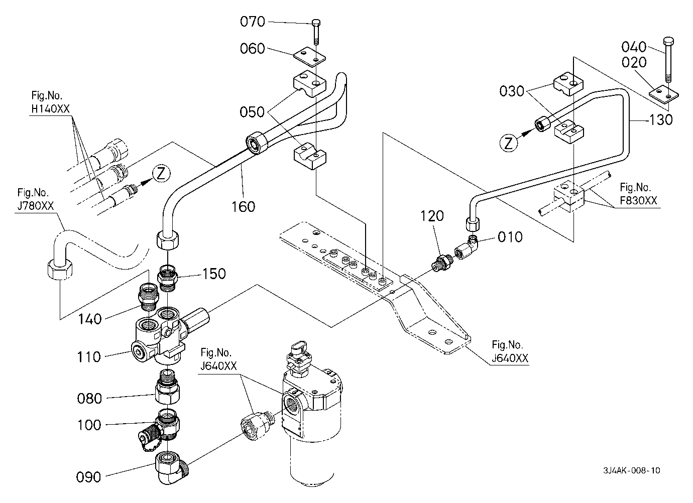 Hydraulic Oil Line (Steering Valve) [With Hydrauli