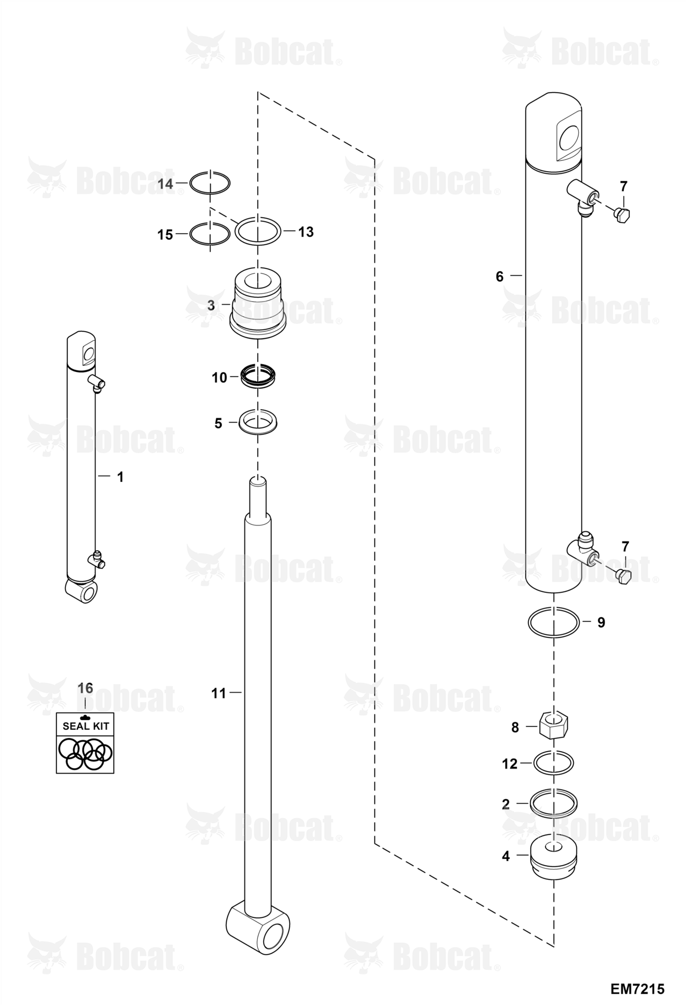 Track Frame Expansion Cylinder