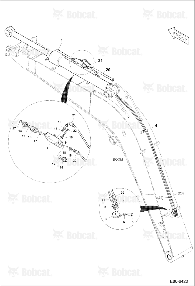 Hydraulic Circuitry (Boom) (Arm Load Holding Valve)