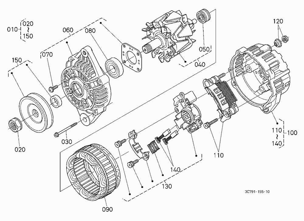 ALTERNATOR (COMPONENT PARTS)