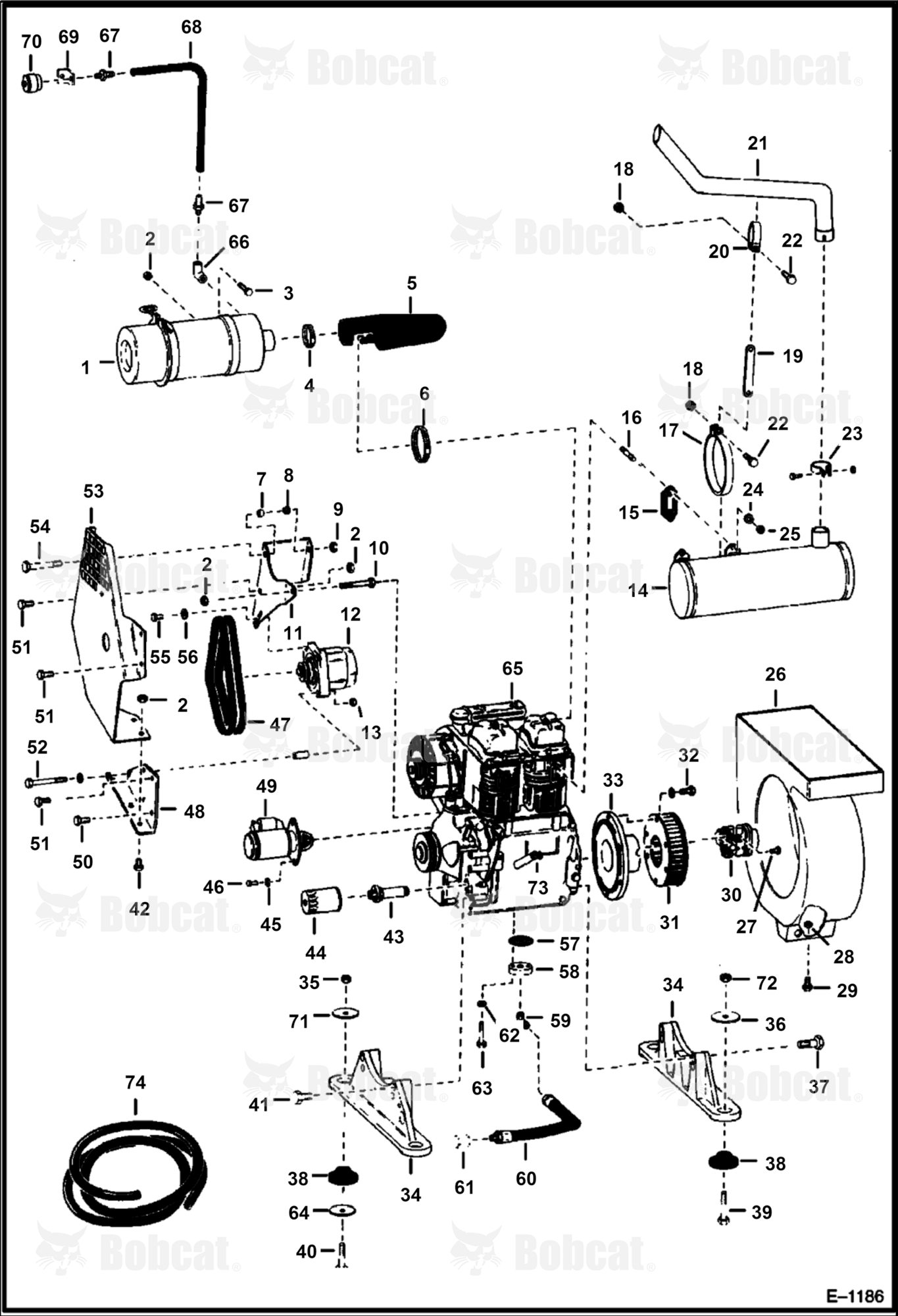 Engine & Attaching Parts (Deutz 411)