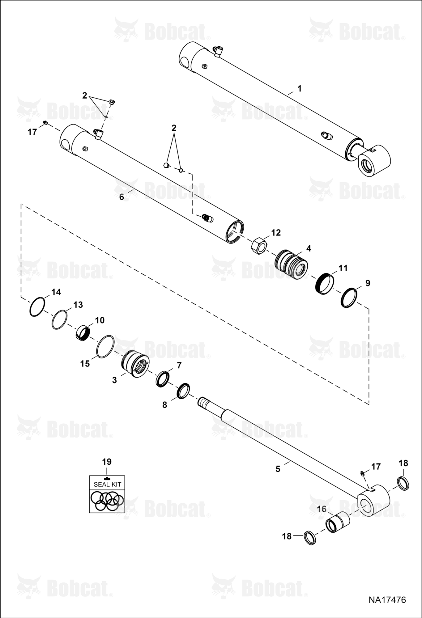 Arm Cylinder  B4GM11001 - B4GM11733