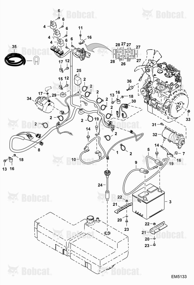 Electrical Circuitry (Engine Sensors, Battery, Alternator & Starter)