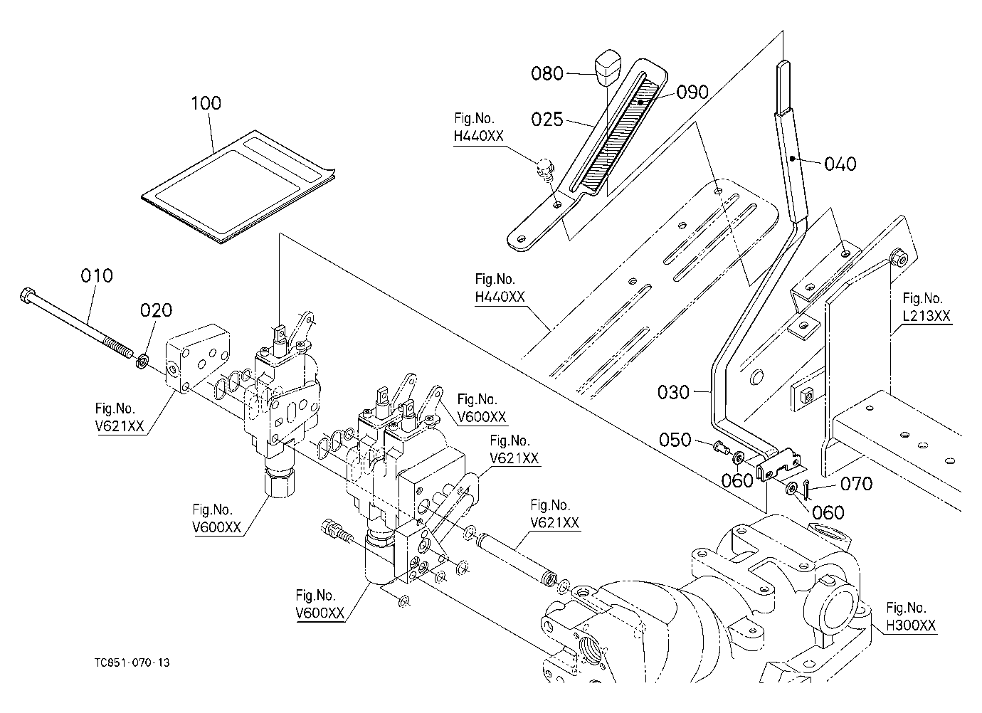 Auxiliary Control Valve Kit (Lever) (3Rd) (W/G No.
