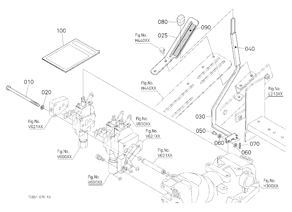 Auxiliary Control Valve Kit (Lever) (3Rd) (W/G No.