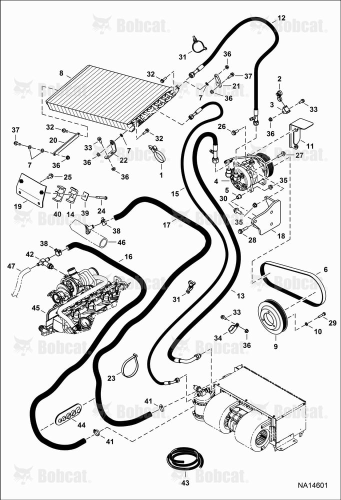 Engine & Attaching Parts (A/C Components)