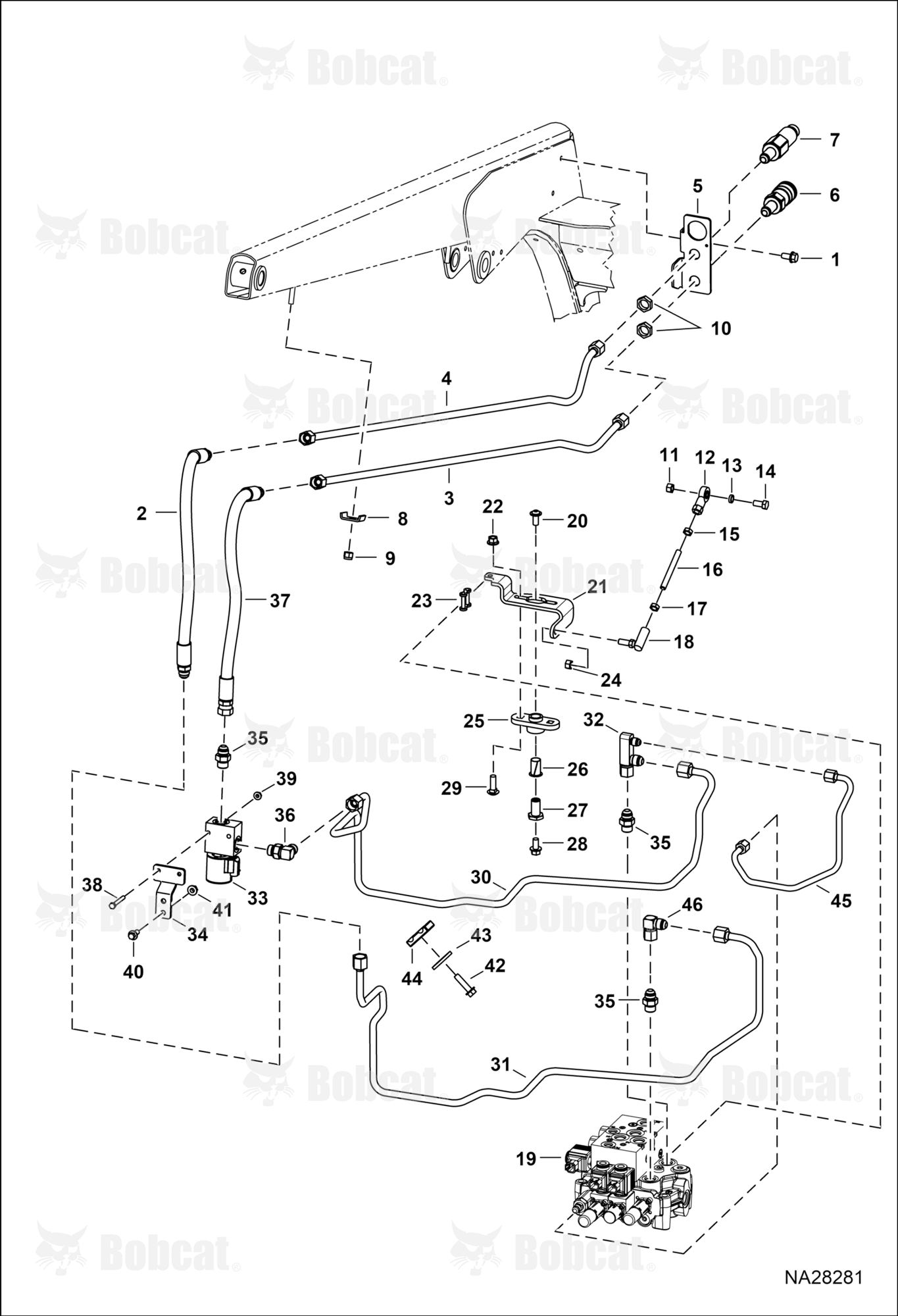 Auxiliary Hydraulics (Walvoil Mcv Mounting)  B71511063 & Above