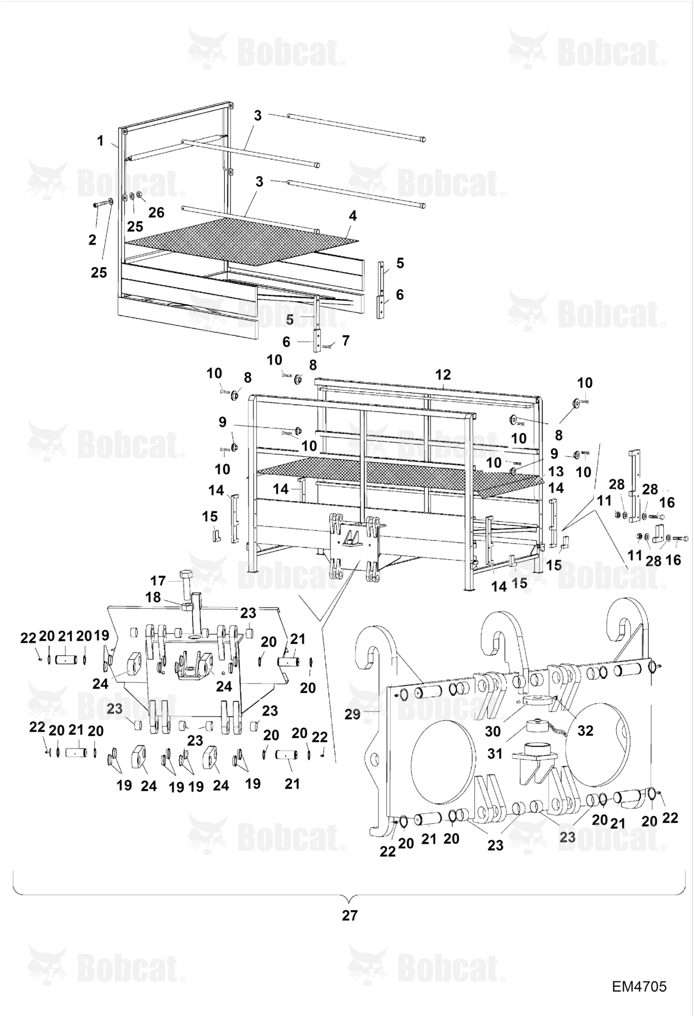 Expandable Front Man Platform (BUD6229) (Mounting Frame)