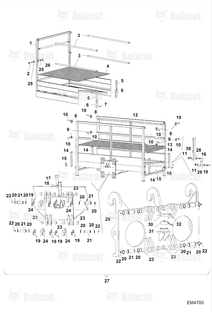 Expandable Front Man Platform (BUD6229) (Mounting Frame)