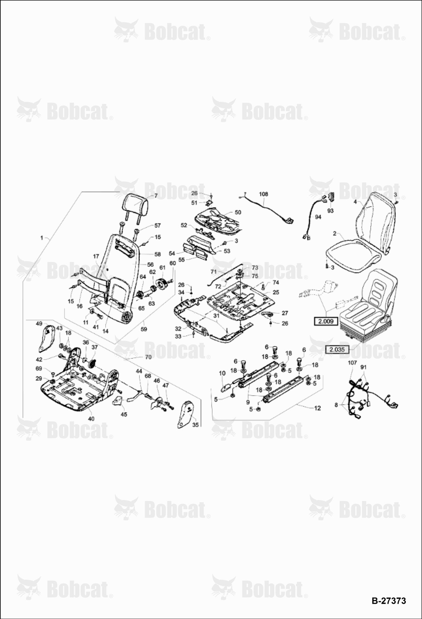 OPERATOR'S Seat With Seat Heating - Msg 95