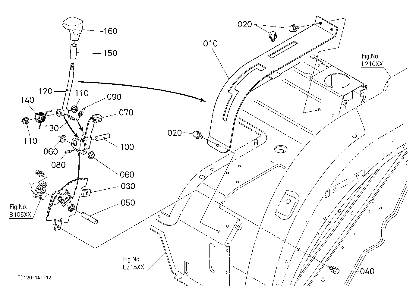 Main Gear Shift Lever