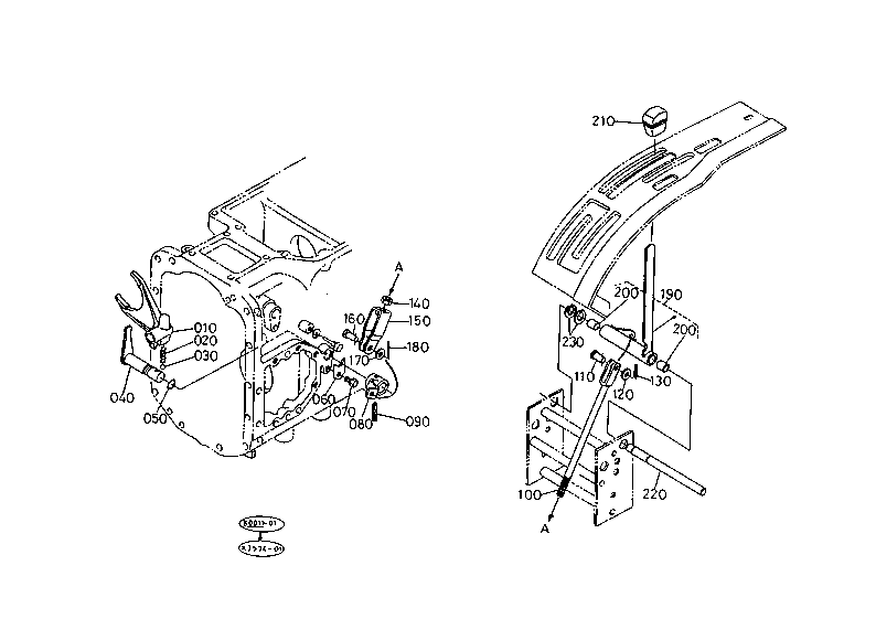 Pto Gear Shift Lever W/O Cab