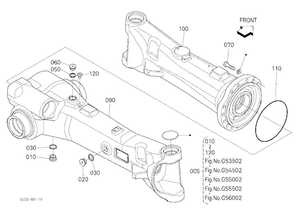 Front Axle Housing [Front Axle Component] [W/O Fro