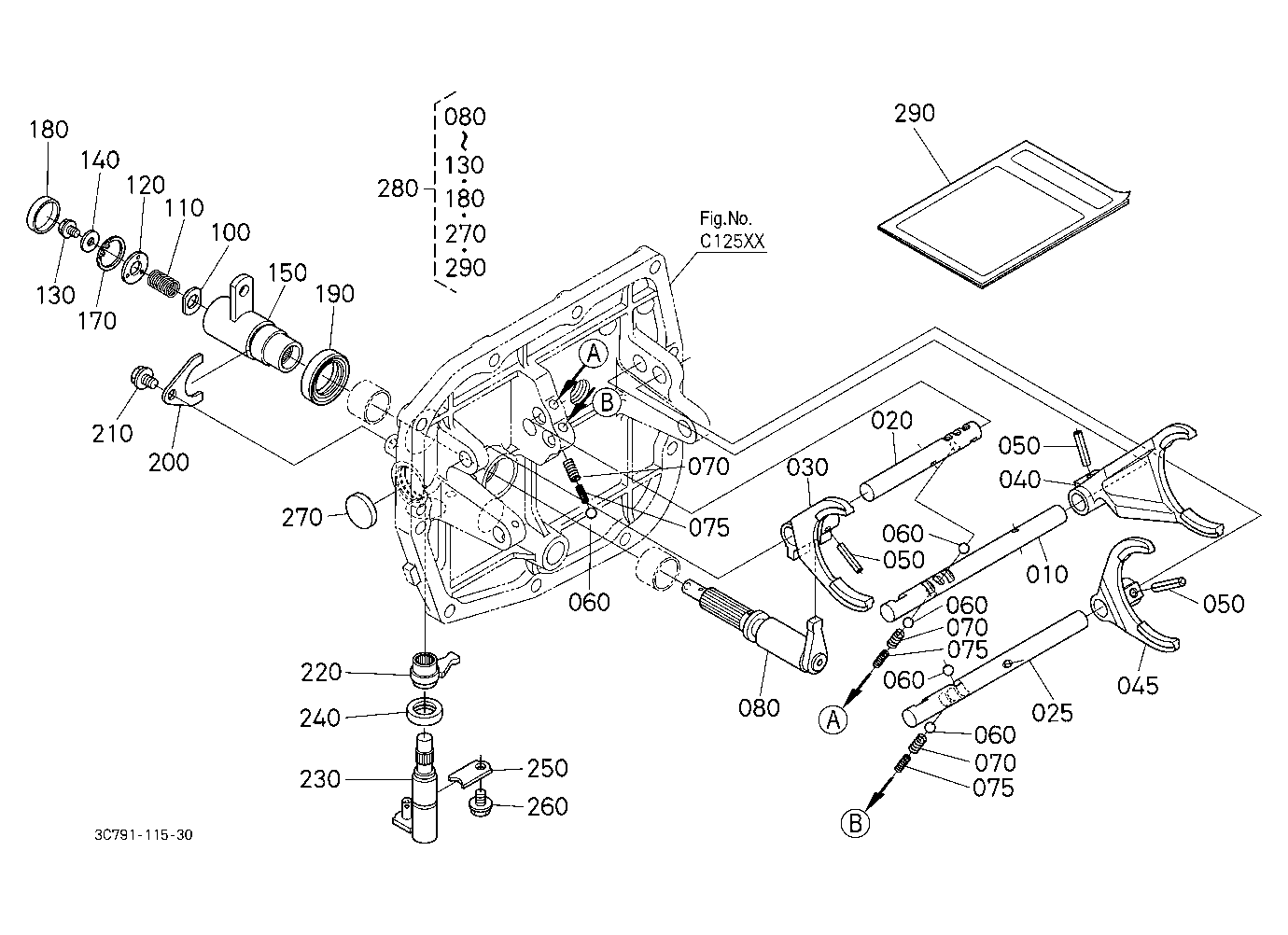 Main Gear Shift Fork
