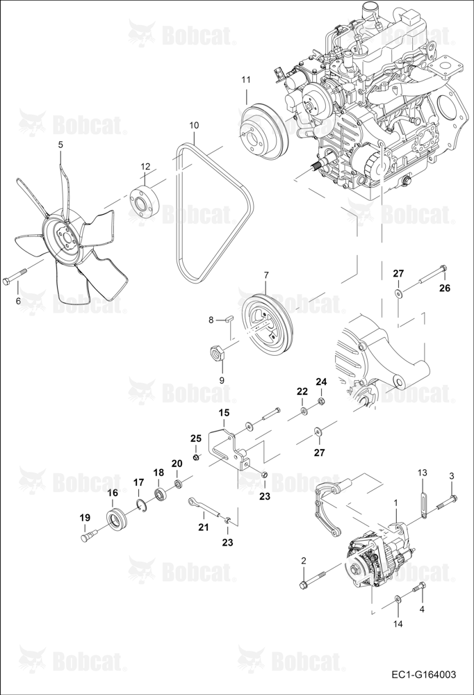 Cooling Fan & Belt Drive Group