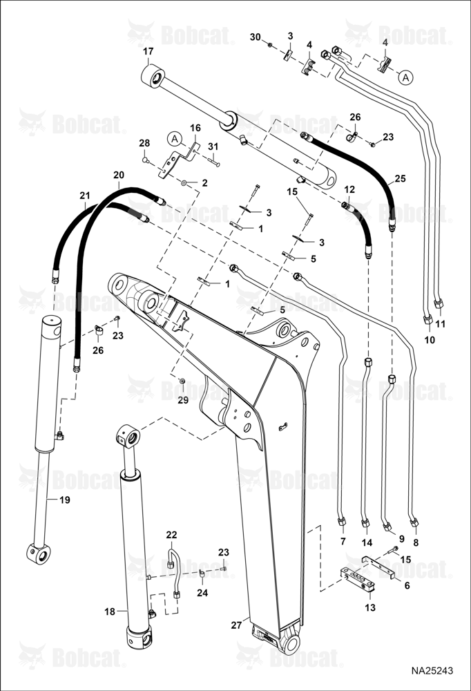 Hydraulic Circuitry (Work Tubelines & Cylinders)
