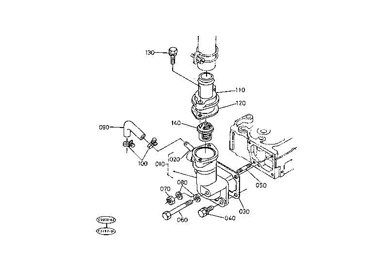 Water Flange And Thermostat