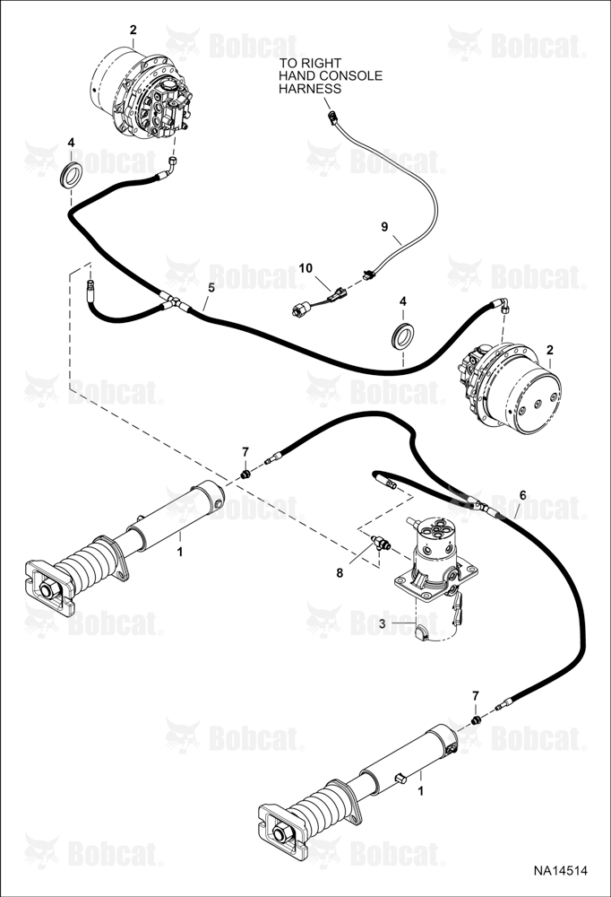 Track Tensioner (Hydraulic Hoses)