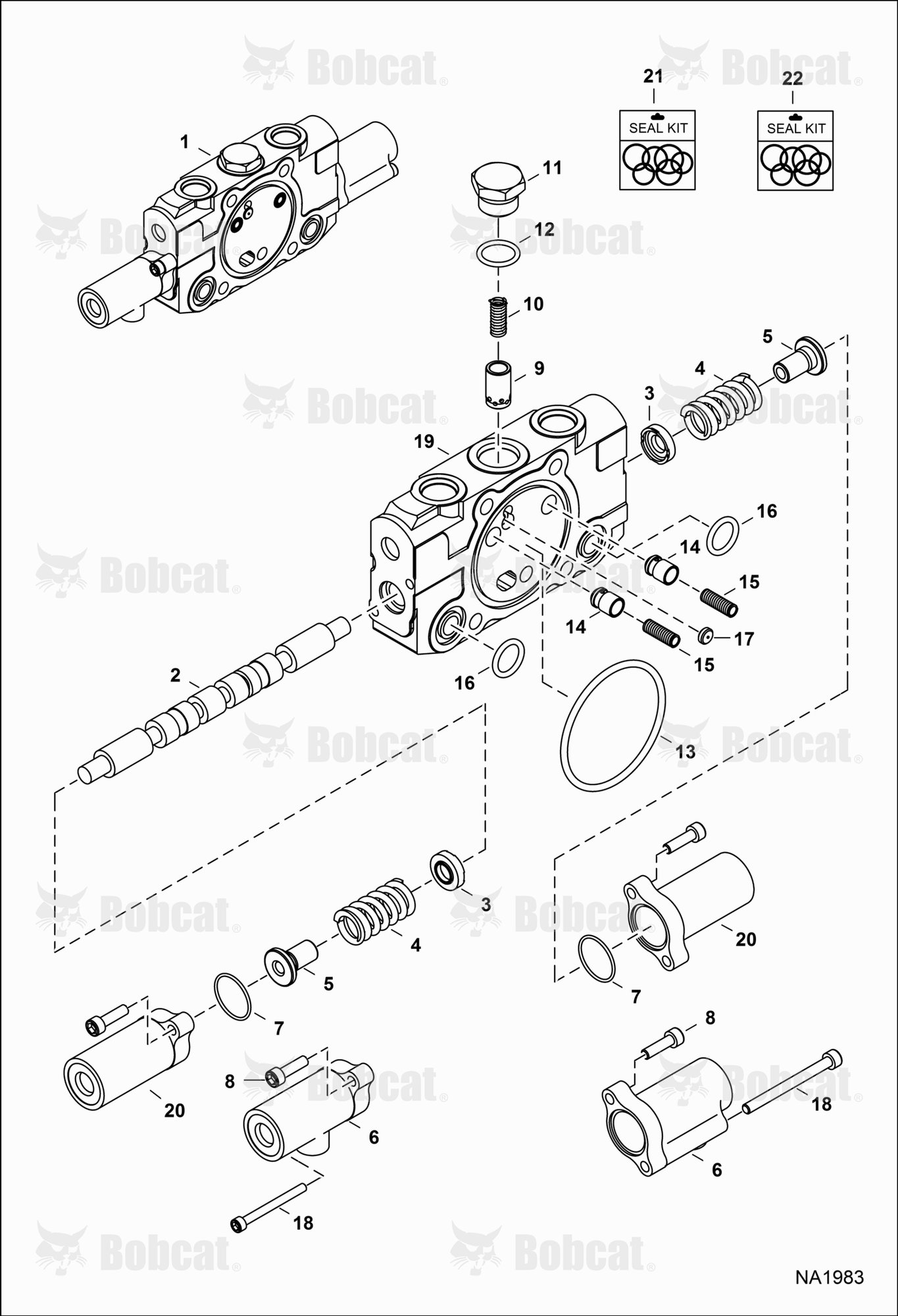 Hydraulic Control Valve (Slew Section)