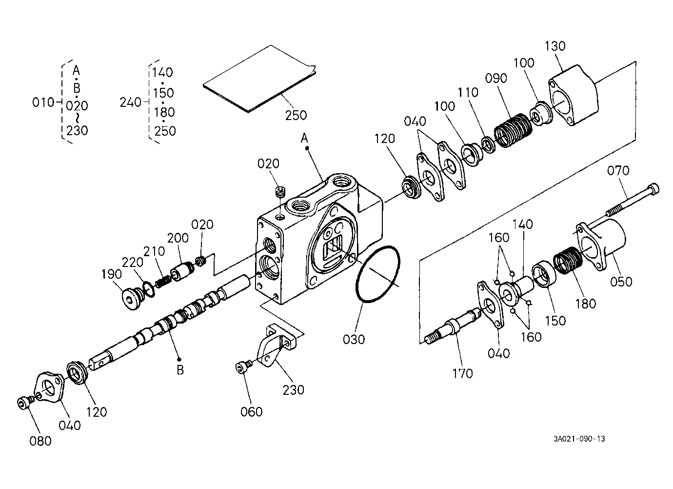 Auxiliary Control Valve (Fd) [Component Parts] [Op