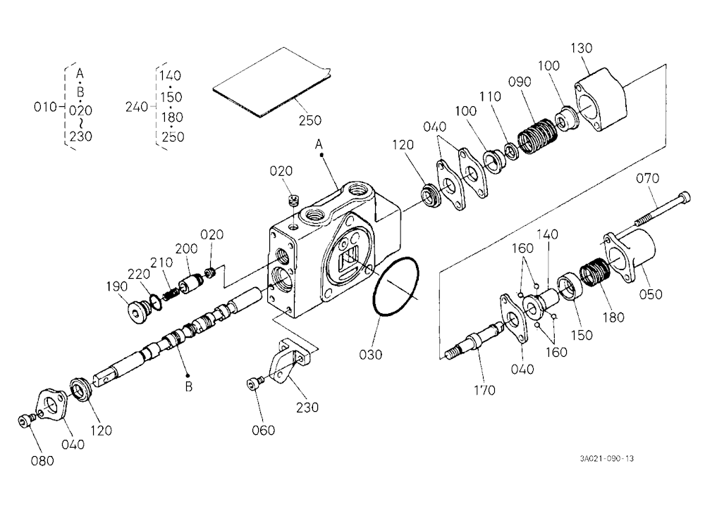 Auxiliary Control Valve (Fd) [Component Parts] [Ro