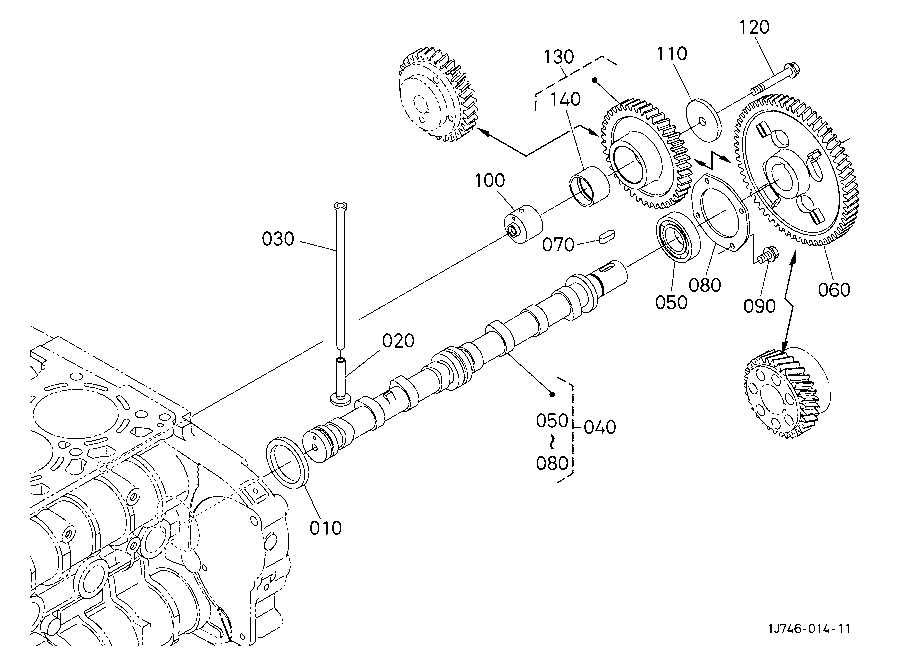 Camshaft And Idle Gear Shaft