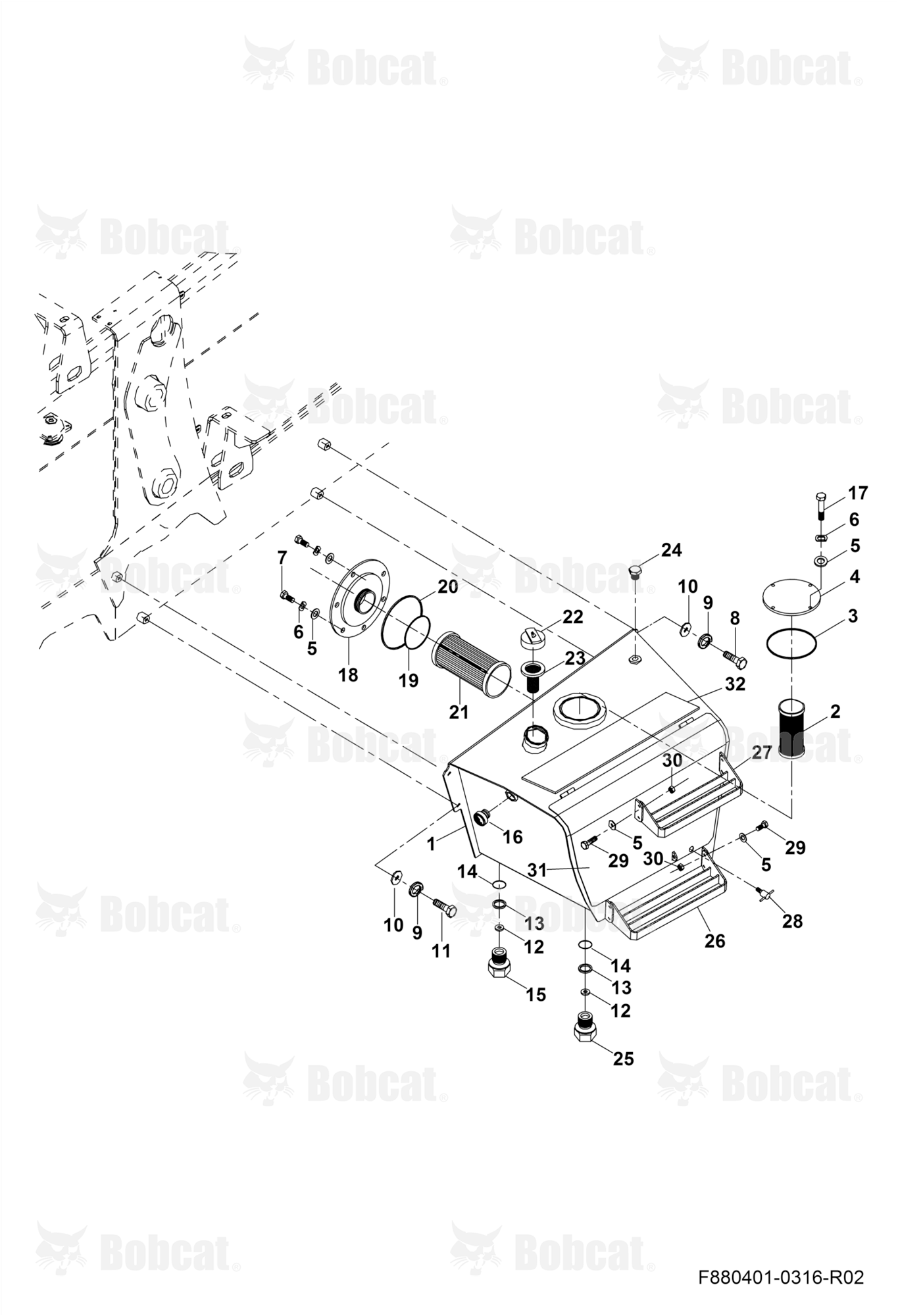 Hydraulic Tank and Connections