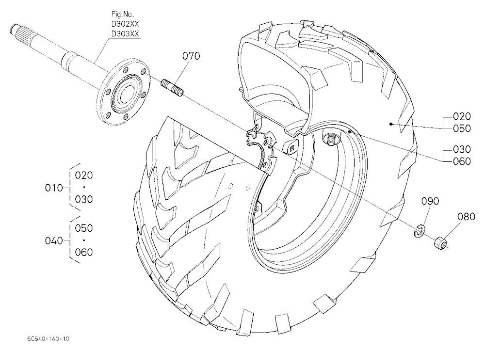 Rear Wheel (33*12.5-15R14)