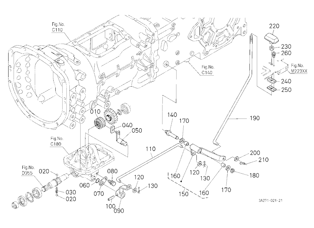 Front Wheel Drive Lever