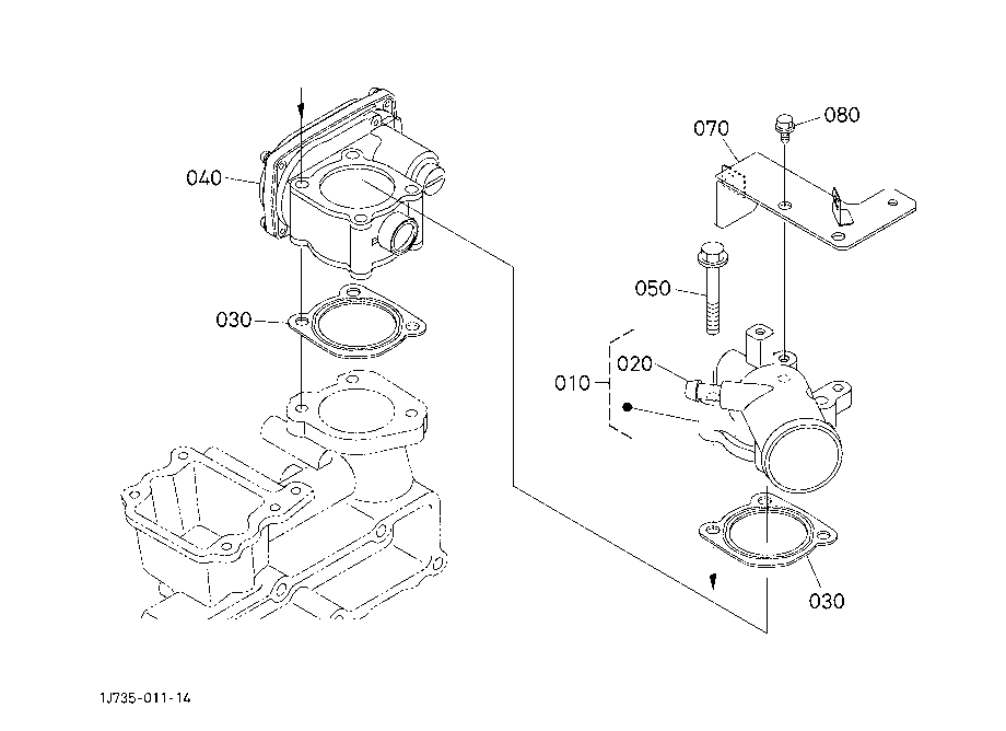 Air Cleaner Flange And Throttle Valve