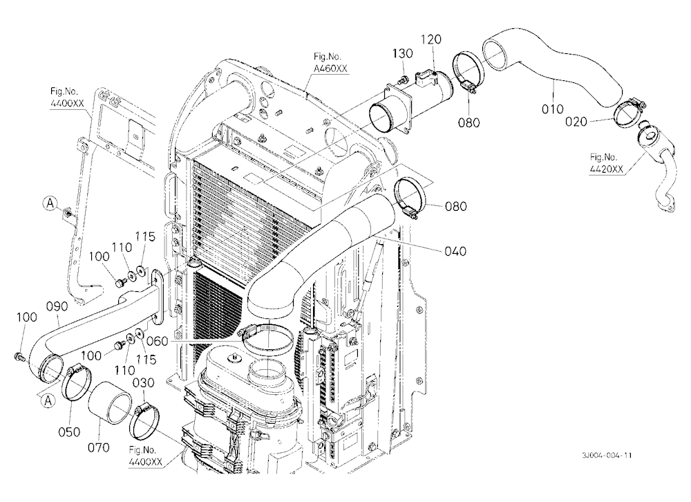 Inlet Pipe (Air Cleaner) [W/O Air Compresser]