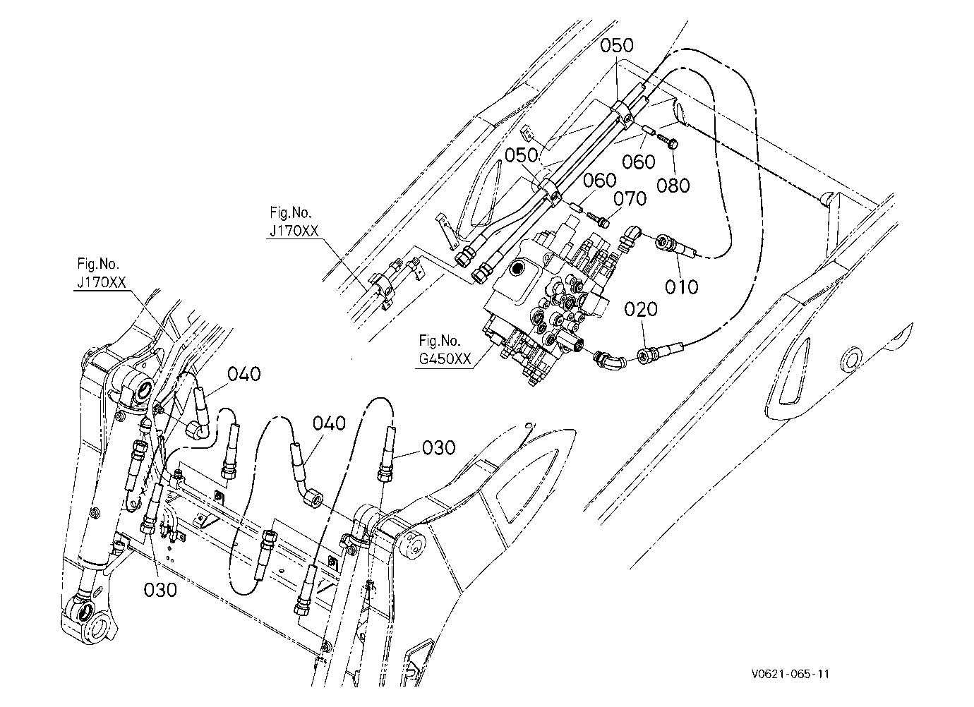 Oil Piping (Bucket)